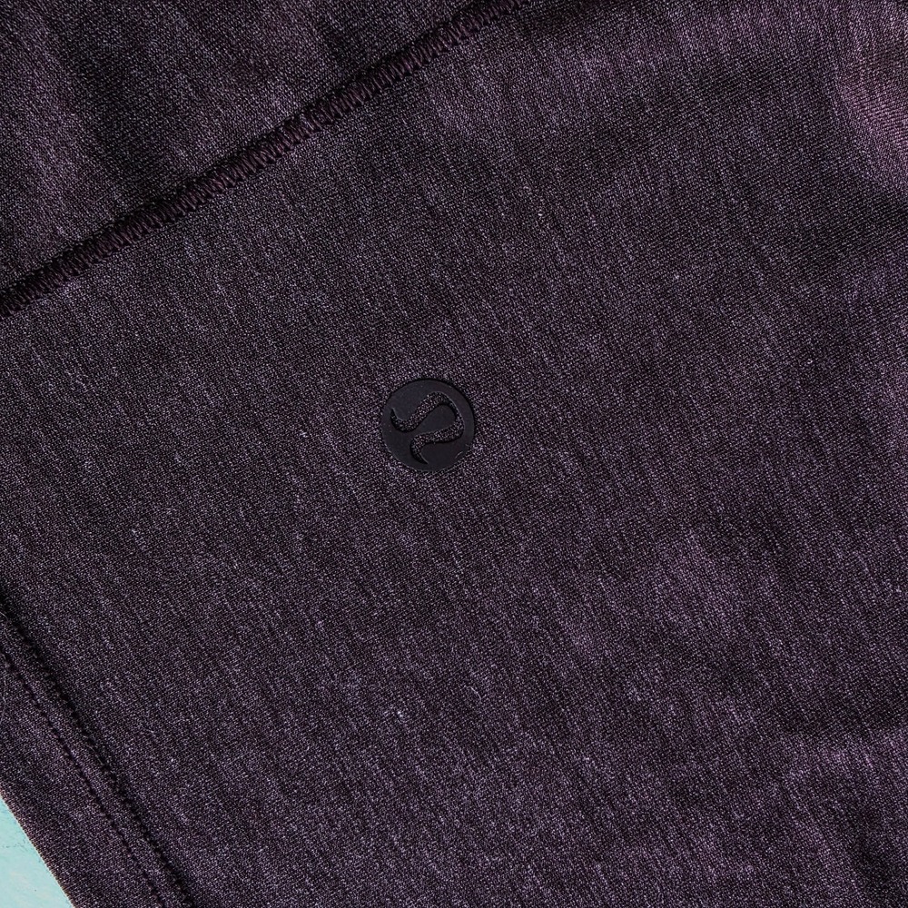 Lululemon Tied‎ To It Wrap Top M Purple Black Cherry 2 Way Yoga Cropped - Picture 4 of 5